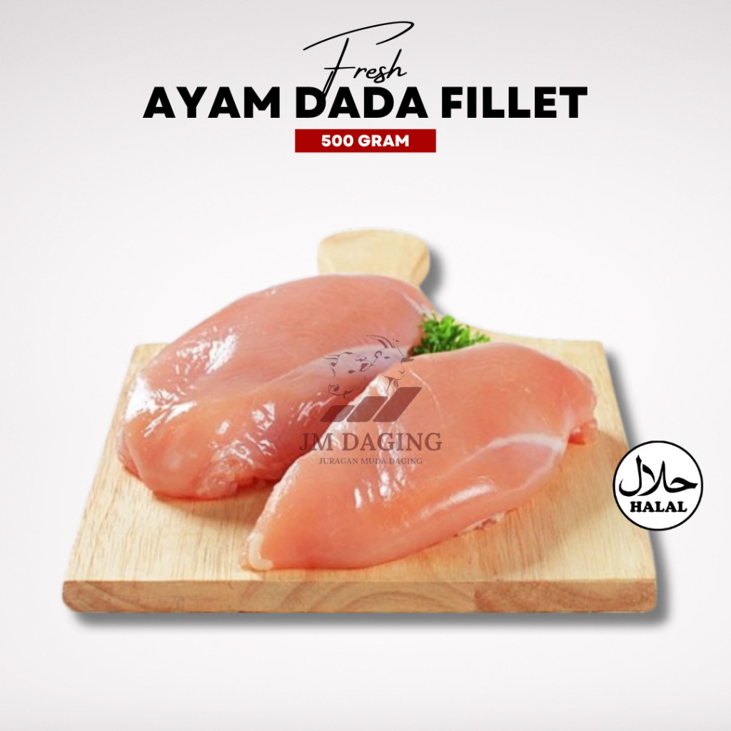 

Daging Ayam Dada Fillet Boneless Halal 500gr Tangerang