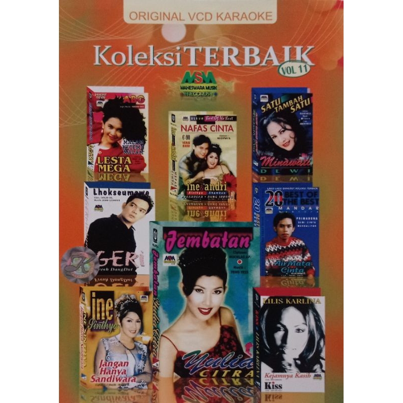 VCD ORIGINAL DANGDUT ALBUM KOLEKSI TERBAIK MAHESWARA VOL. 11 (MAHESWARA MUSIK RECORDS)
