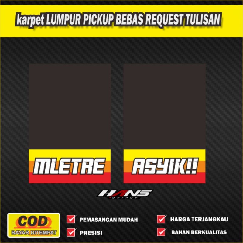 Promo Karpet Lumpur Kepet Mud Guard Ebek L300 New Cary Granmax Futura Pickup T120Ss