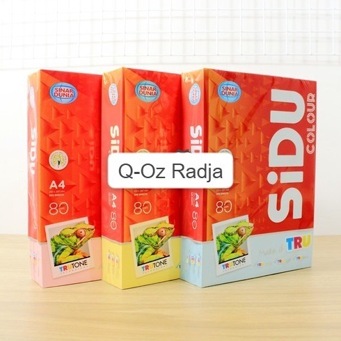 

KODE GM7R9 Kertas HVS Warna A4 8 gr SIDU per rim isi 5 lbr