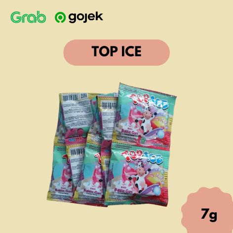 

Top Ice Rasa Bubble Gum Permen Karet 7 Gram - 10 Pcs (1 Renceng)