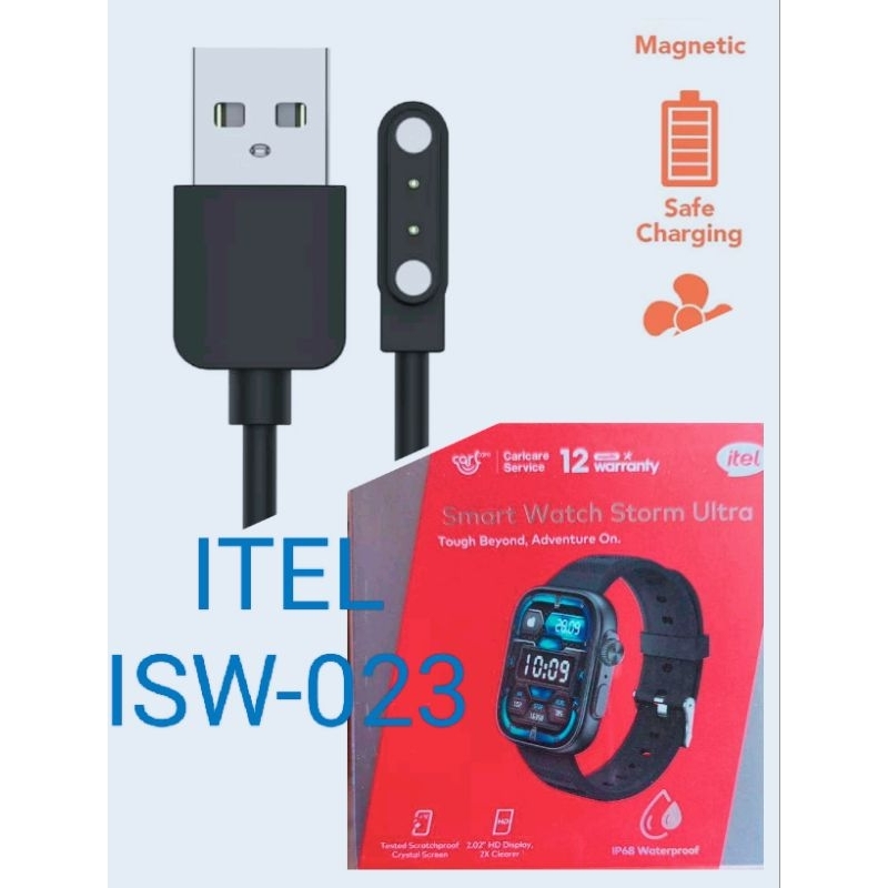 Itel ISW-023 2 ES Smart Watch Kabel Charger Itel 2 ES ISW-12 ISW-023 Magetic 2 pin Itel ISW 011 ISW 