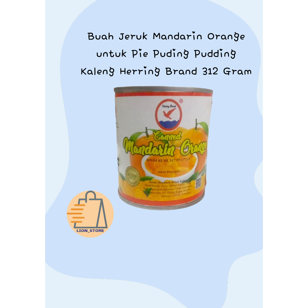 

Buah Jeruk Mandarin Orange untuk Pie Puding Pudding Kaleng Herring Brand 312 Gram