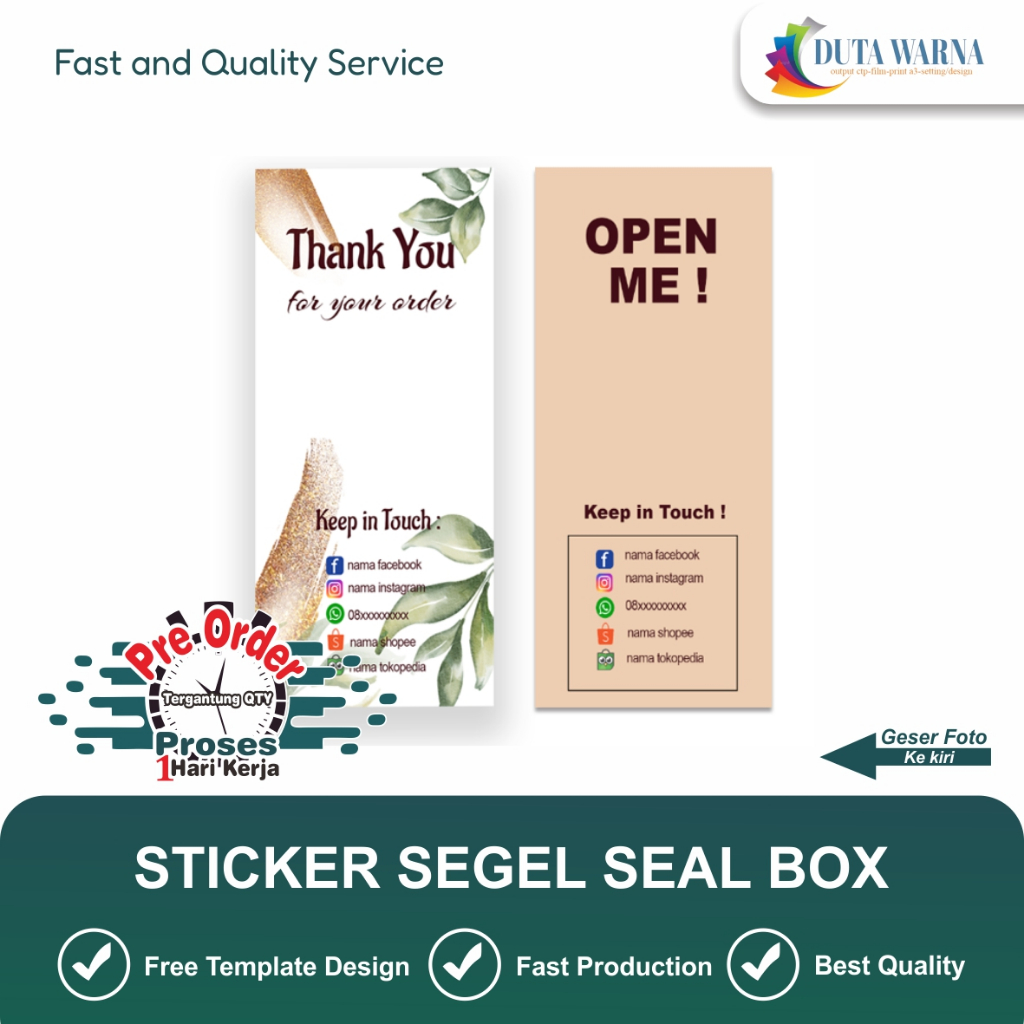

STICKER SEGEL SEAL BOX PACKAGING STICKER UNTUK KEMASAN