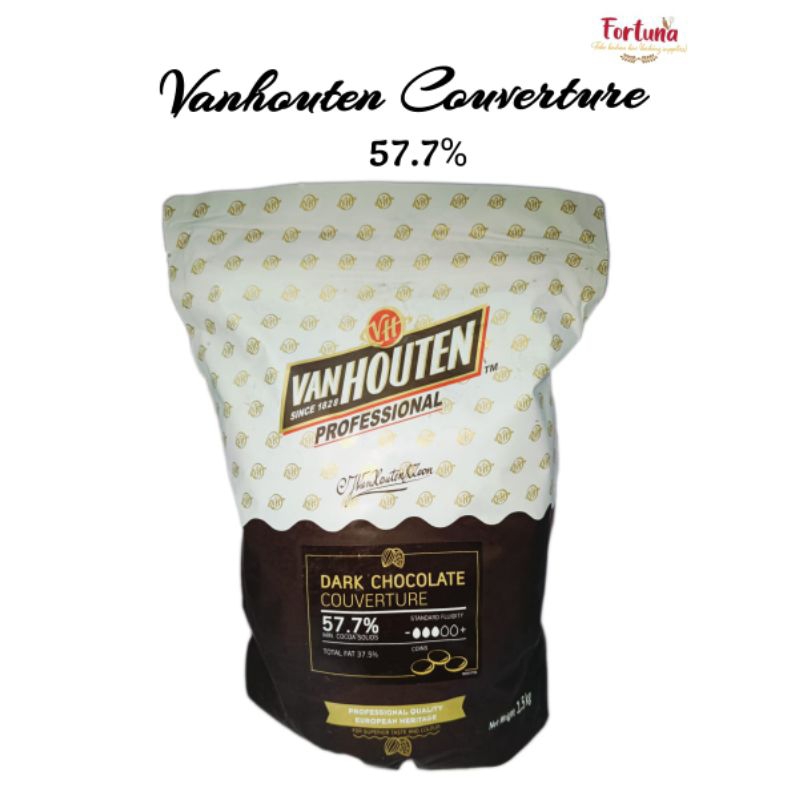 

Vanhouten Dark Chocolate Couverture 57.7% per 100gr