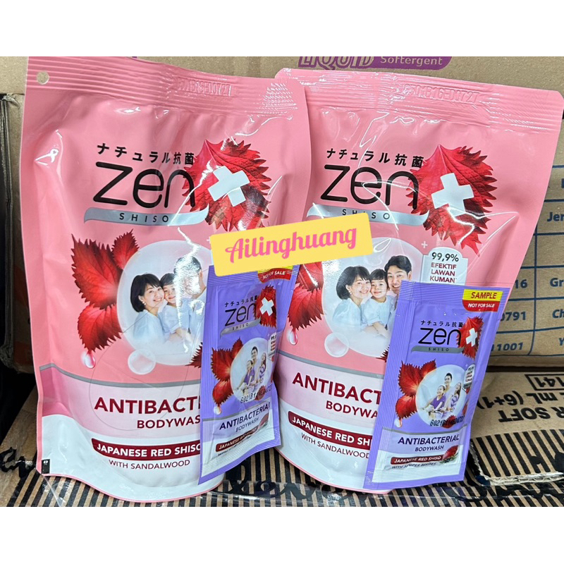 Sabun Zen Cair Antibacterial 400ml / Sabun Mandi Cair Zen 400ml / Zen 400ml / Sabun ZEN 400ml Pink /