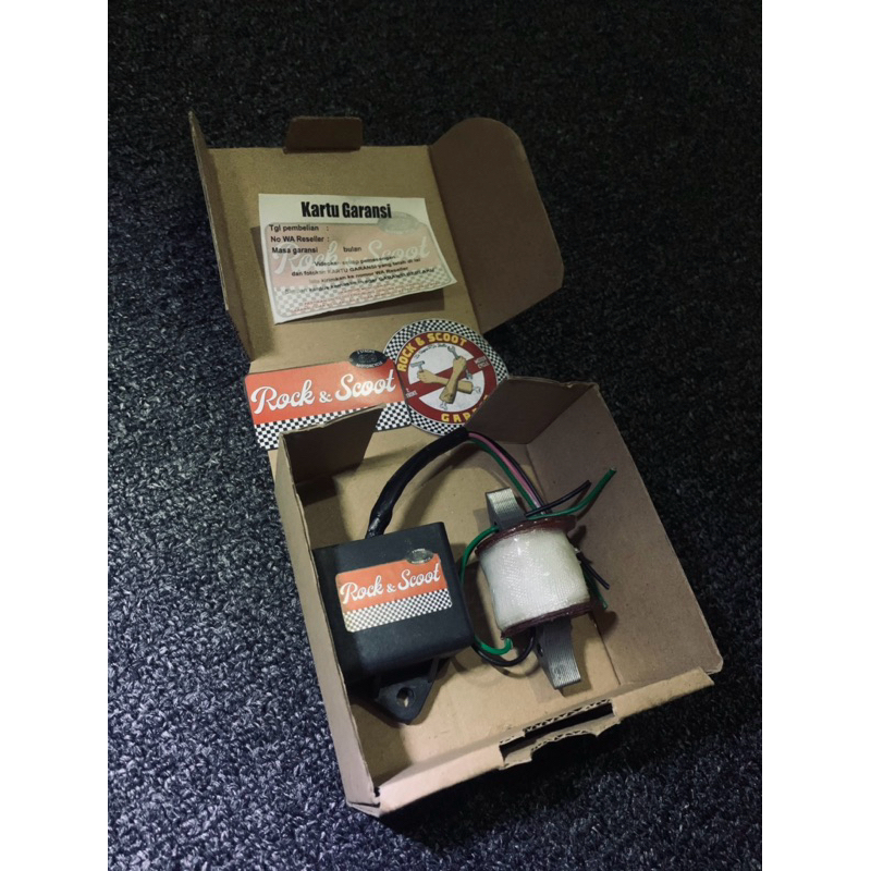 satu set vespa super spul dan cdi pengapian vespa racing