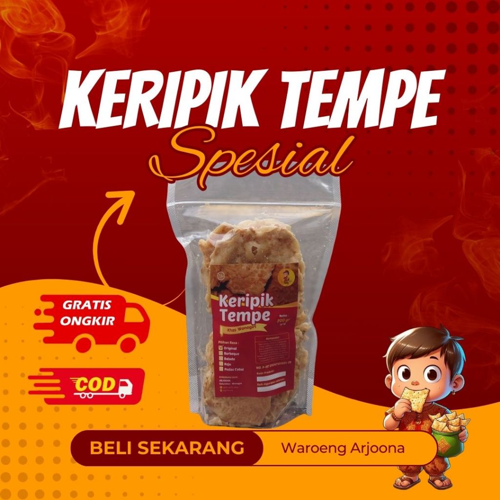 

Keripik Tempe Khas Wonogiri - Renyah dan Gurih