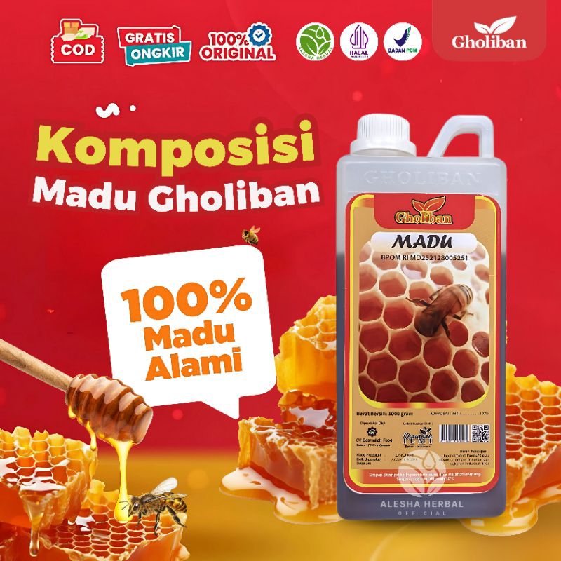 

NG Madu Multiflora Gholiban BPOM 1Kg Terlaris Orinal Produk