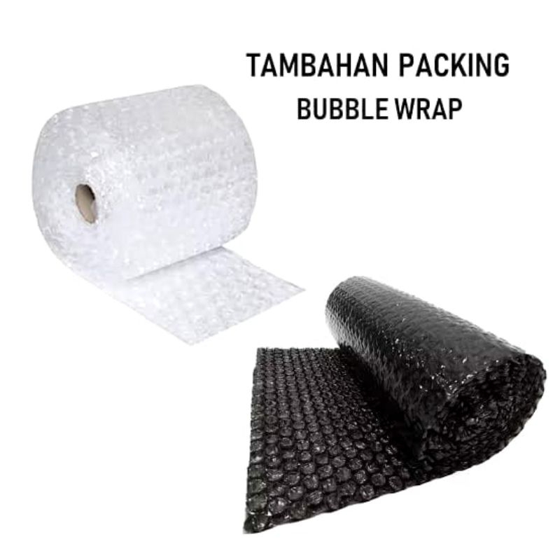 

bubble wrap extra tambahan/plastik babel warp peking untuk pengiriman agar barang terjamin dari kendala
