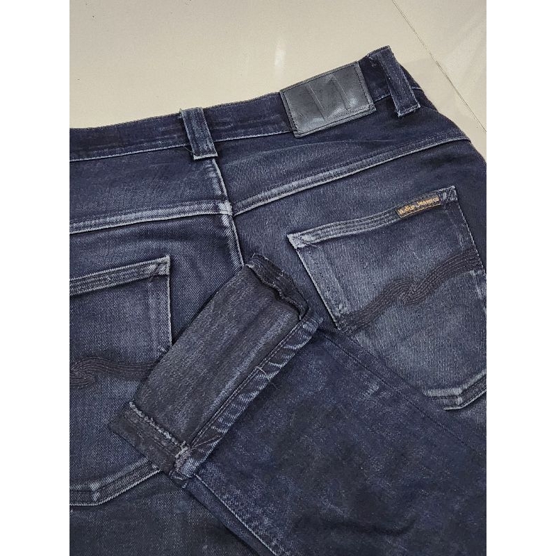 nudie jeans original ,, celana nudie ,, nudie jeans ,, nudie black , denim ,  celana denim