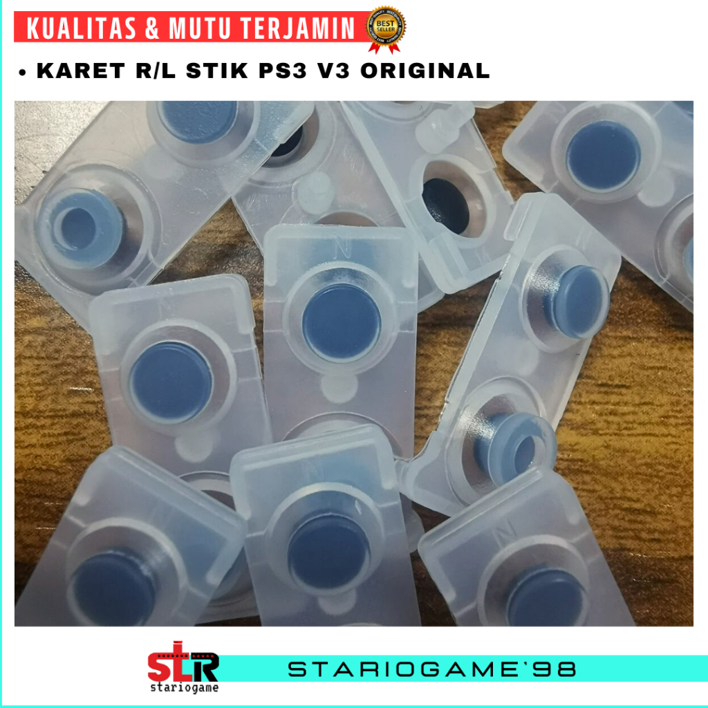 Karet RL stik ps3 V3 ORI Karet RL stick ps3 putih bening RL STIK PS3 ORI PS3 OP ORI PABRIK