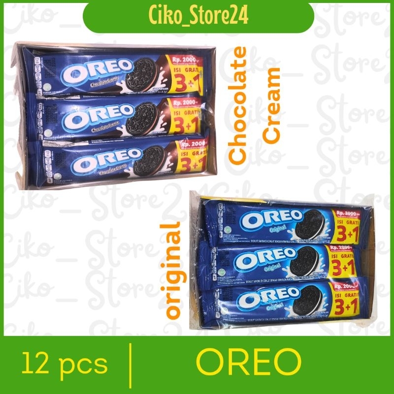 

Oreo 3+1 / Biskuit sandwich Oreo / Bolu Oreo / Biskuat pack / Oreo Roll / Oreo original / Oreo coklat