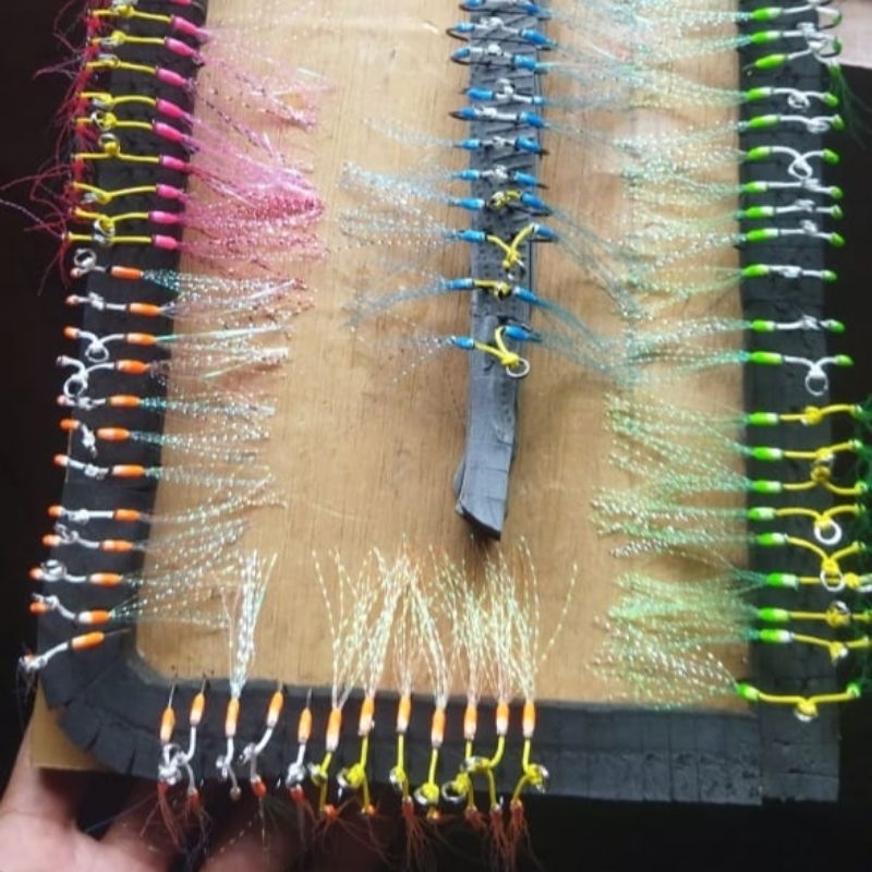 assist hook iseama glow in the dark (GID) black premium no 10  11  12  13   rekomended untuk mikro j