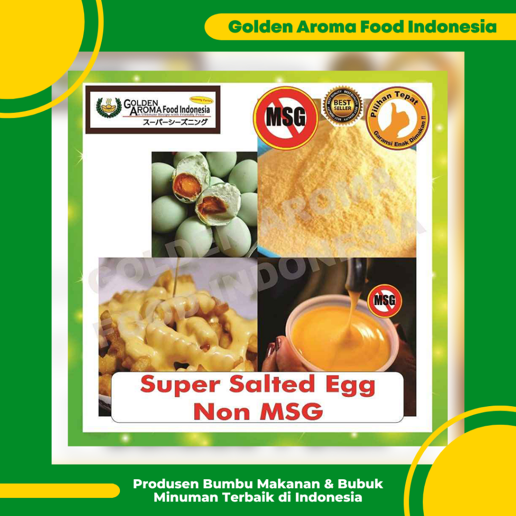 

Bumbu Tabur Rasa Telur Asin Super Non MSG 1Kg, Jual Bubuk Salted Egg Super Non MSG Powder Shopee