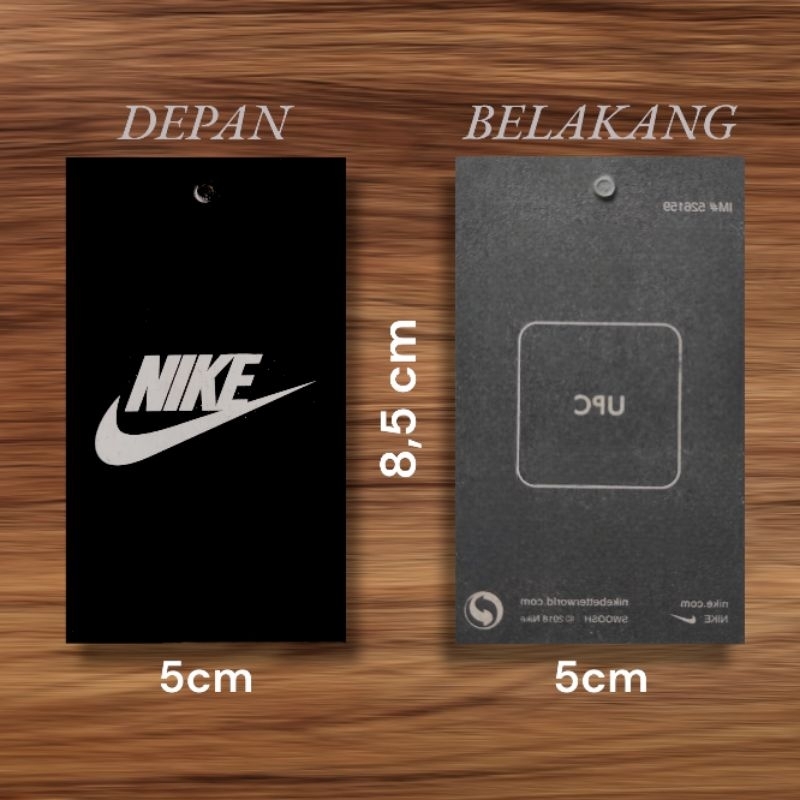 

HANGTAG NIKE | LABEL | MEREK | KERTAS NIKE ISI 300 PCS