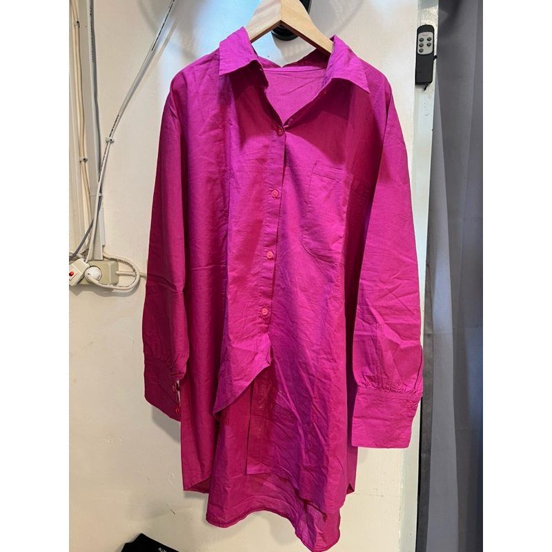 Kemeja fushia preloved