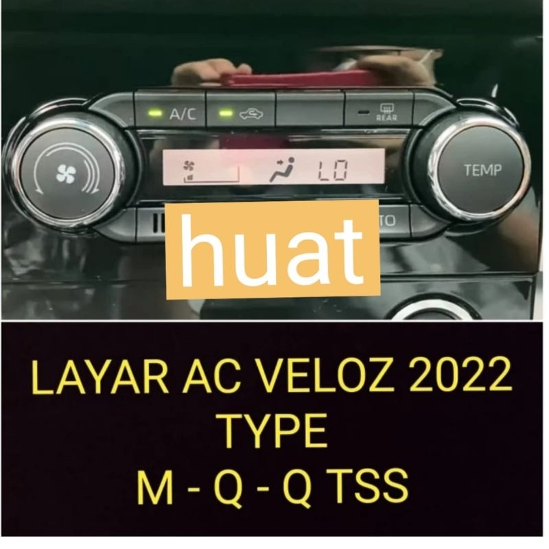 anti gores premium layar AC digital toyota new veloz 2022