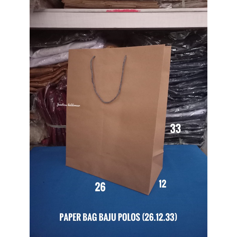 

Paper bag baju polos (26.12.33)