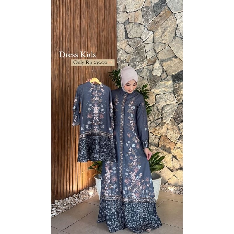 shanin dress by javina original/gamis couple/couple mamah anak/gamis javina original/gamis terbaru/g