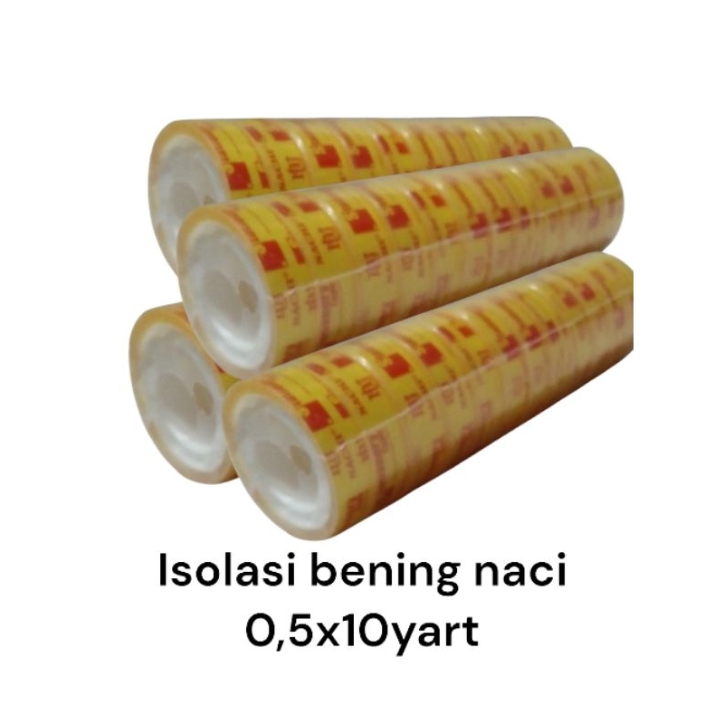 

1slop 12pcs naci isolasi bening isolasi kado