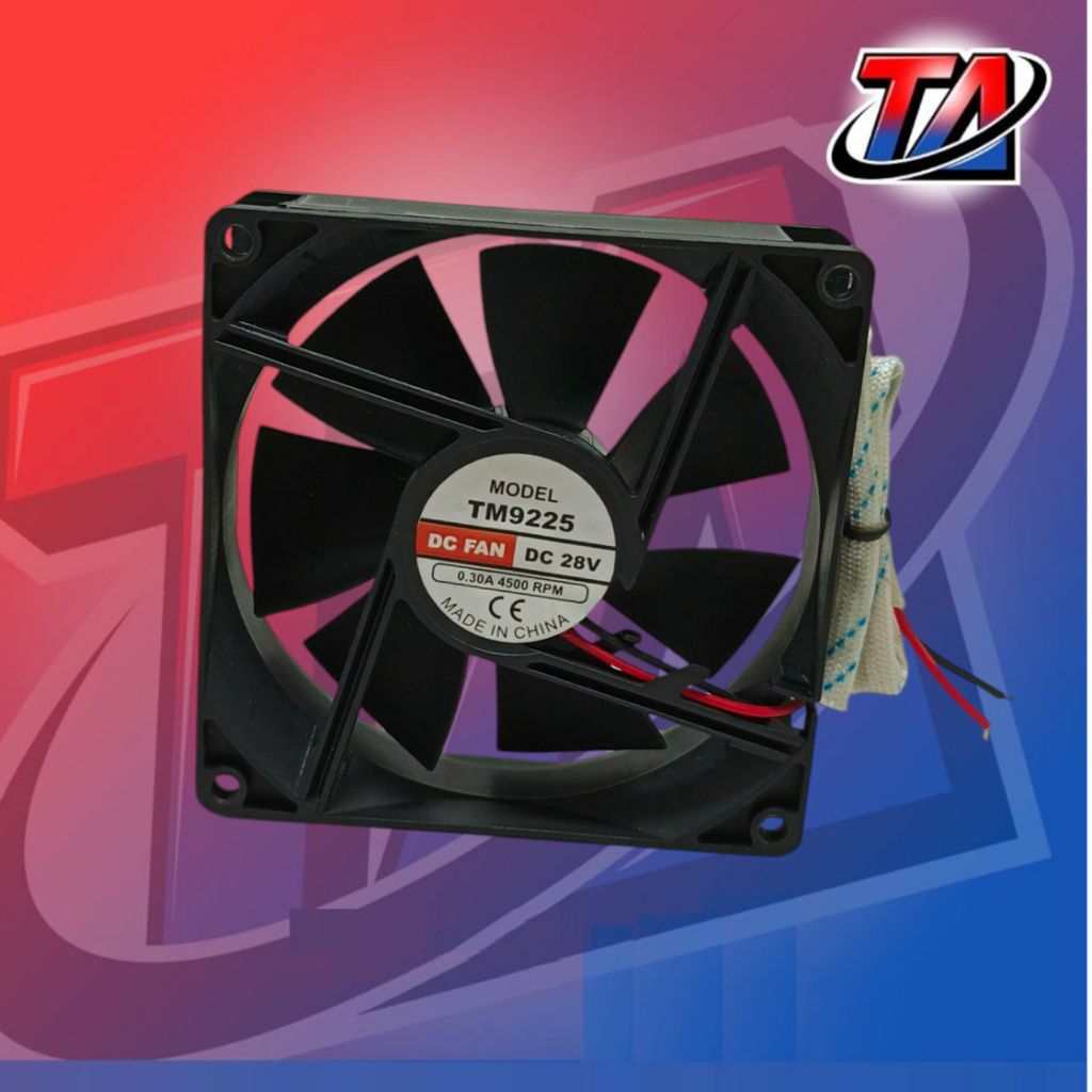 FAN DC 12V 28V 9x9 cm / KIPAS DC 28V TEBAL 2.5 cm 28 VOLT