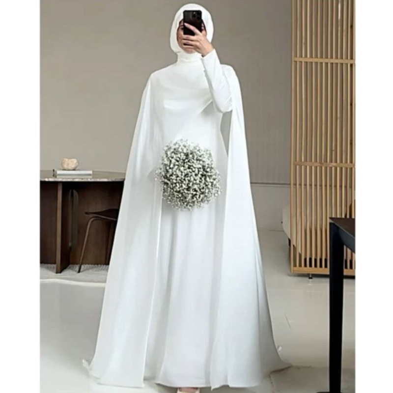 dress syar'i gaun akad gaun pengantin syar'i gaun pengantin Malaysia dress pengantin