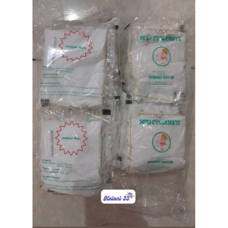 

sari manis pemanis buatan cyclamate cap miki 40gr