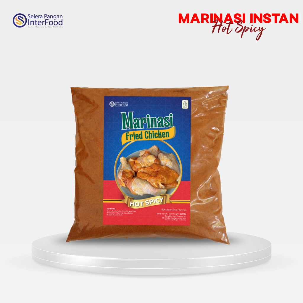 

Selera Pangan Interfood Bumbu Marinasi Hot Fried Chicken 1kg
