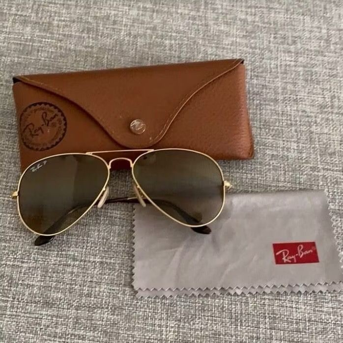 Kacamata Rayban Aviator RB 3026 sunglasses polarized Ray-ban original brown