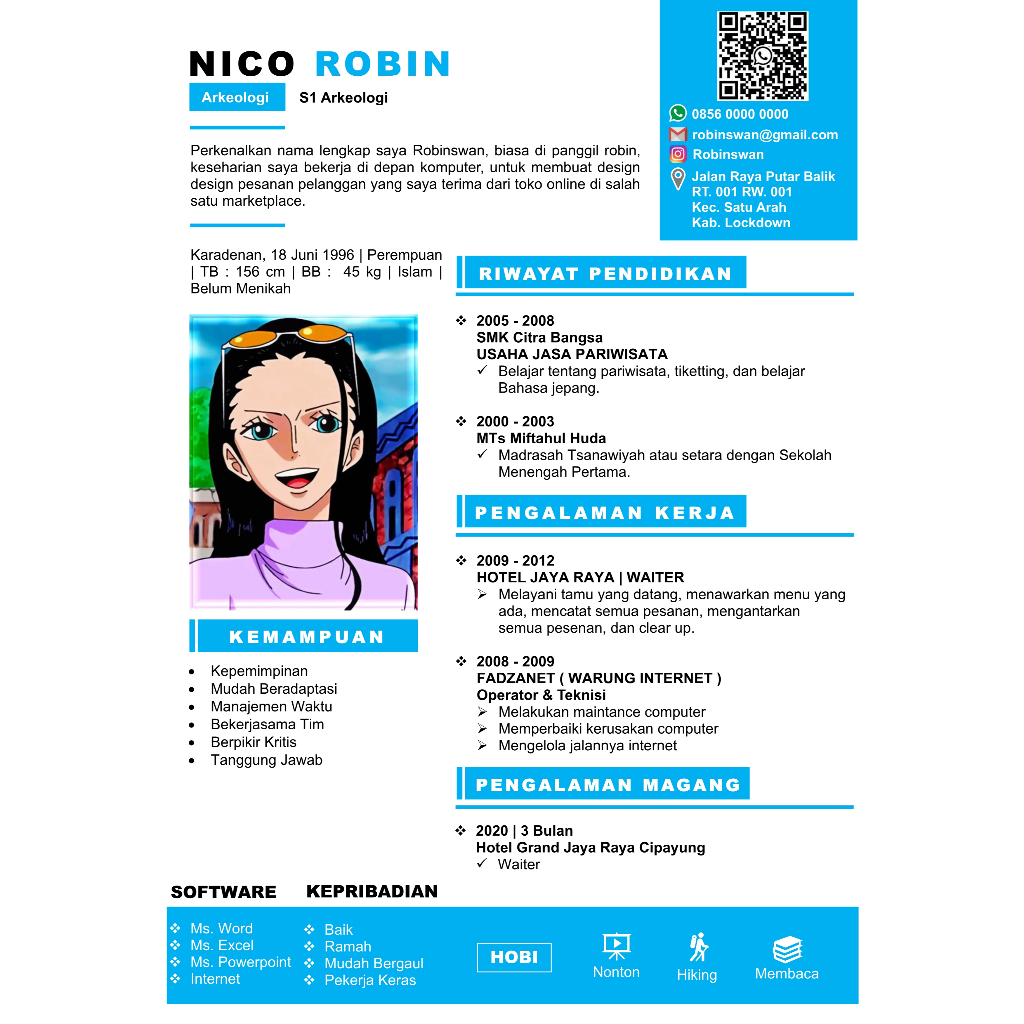 Cv Lamaran Jasa Pembuatan Cv dan Lamaran Kerja Jasa Promo Paket CV 022