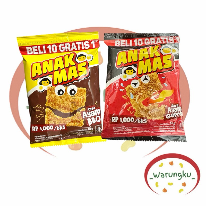 

ANAK MAS 1PCS Snack Mie Kering Kremes Untuk Hampers