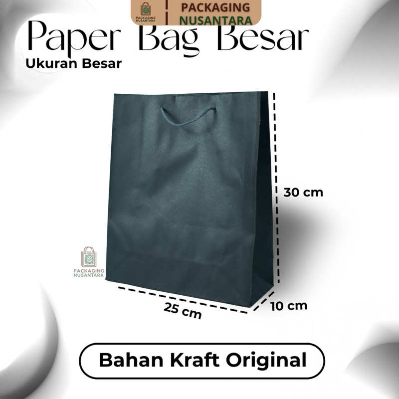 

Paperbag Hitam Pigora Premium [25x10x30]