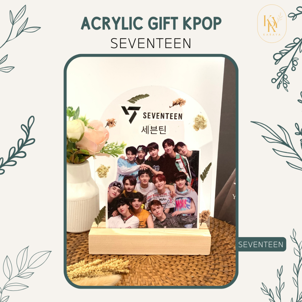 Acrylic Gift KPOP Gift SEVENTEEN Kado Ulang Tahun , Kado Wisuda, Kado Surprise Karaya.Kreatif