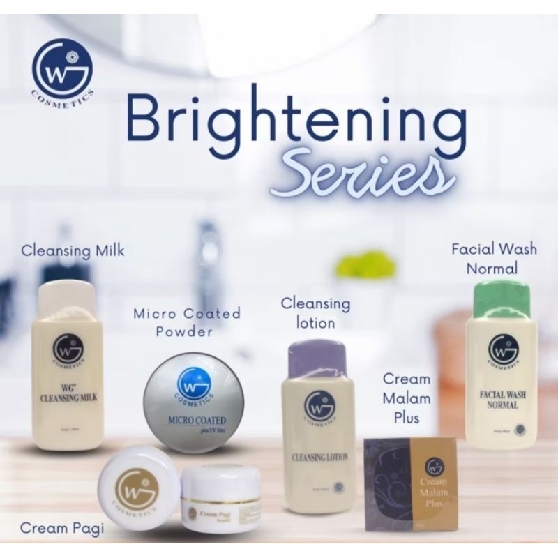 Paket Brightening Series/WG Cosmetics/Skincare mencerahkan kulit