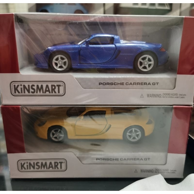 Diecast Kinsmart Porsche Carrera GT miniatur mobil 1:32