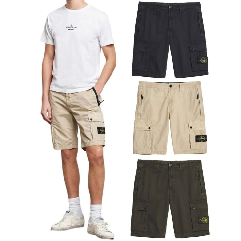 CELANA PENDEK CARGO STONE.ISLAND SHORT CARGO MEN