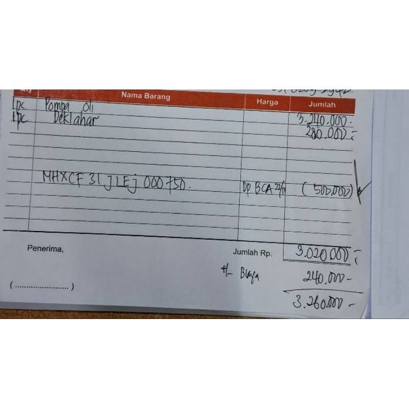 PAKET PARTS HYUNDAI H1 DIESEL