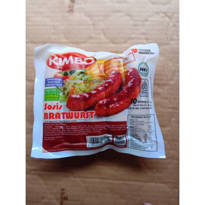 

Kimbo Sosis Bratwurst 500 g (10pcs)