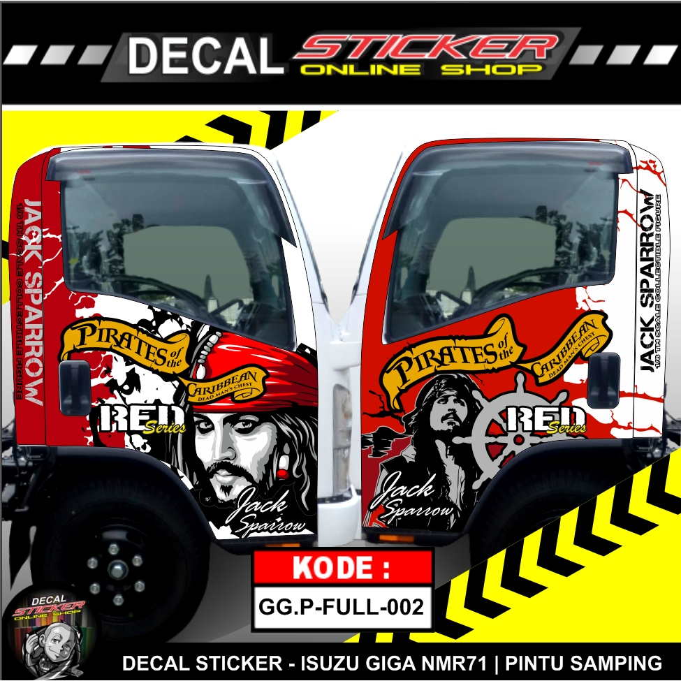 STIKER FULL PINTU TRUCK ISUZU GIGA DECAL VARIASI MOBIL