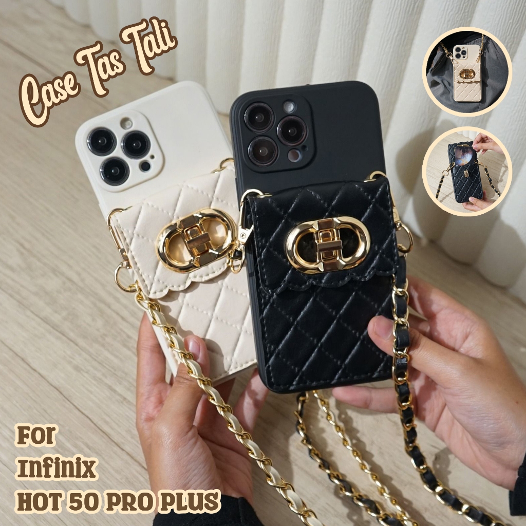 Case Dompet Infinix Hot 50 Pro Plus - Softcase Tas Infinix Hot 50 Pro+ - Casing Tas Hp - Silikon Dom