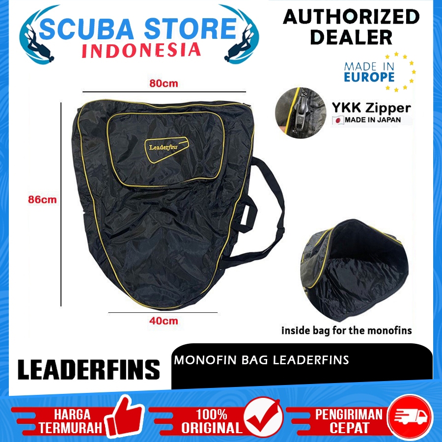 Fins Bag Monofin Leaderfins Tas Mono Fin Bi-Fin Kaki Katak Competition Freedive Freediving Kompetisi