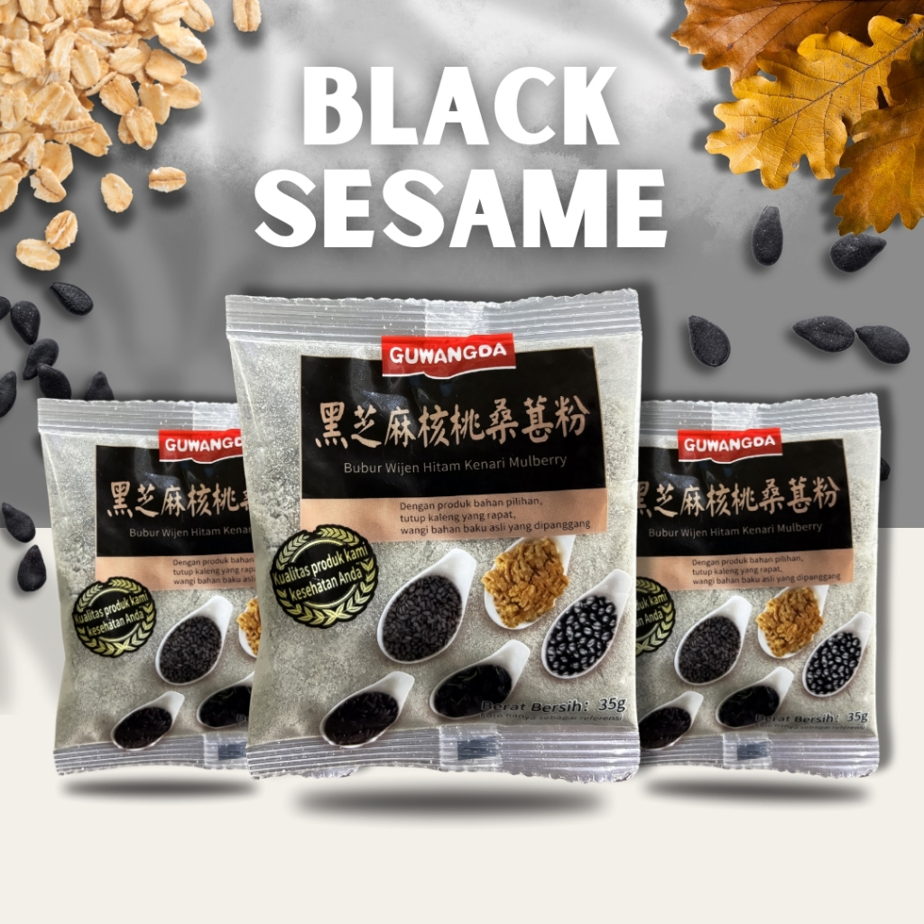 

Oufen Lotus Root Powder - Sachet Kemasan Black Sesame (35g) & Praktis