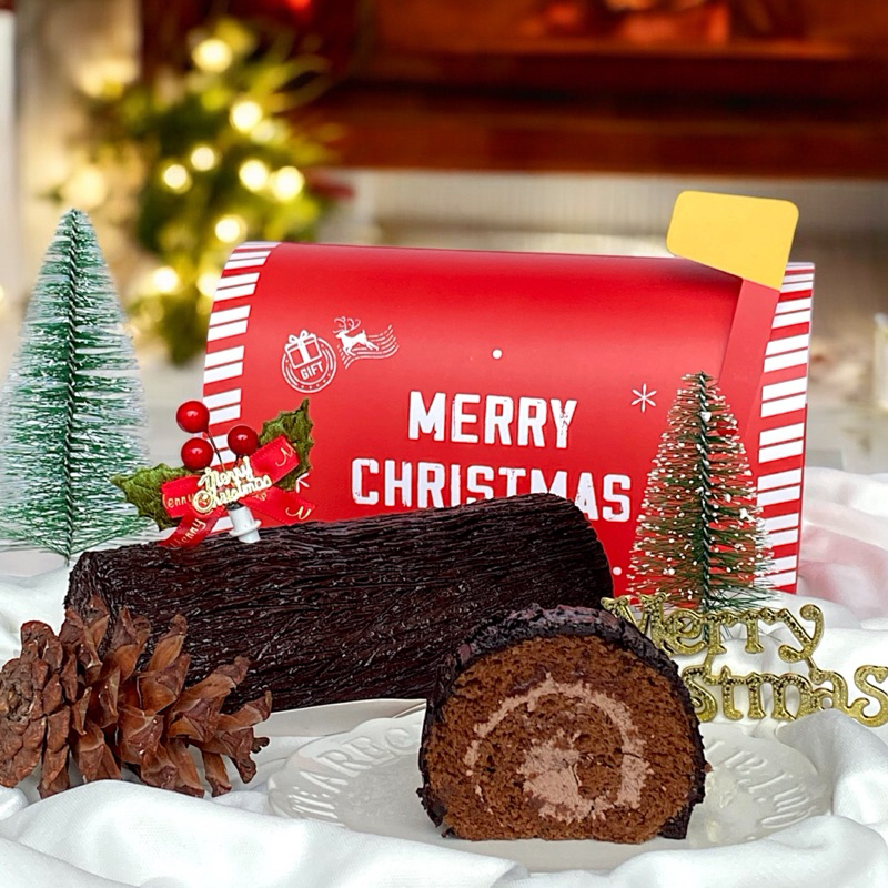 

Christmas hampers Roll cake/ Yule Log Cake/ bûche de Noël / Hampers Natal / Mon kitchen