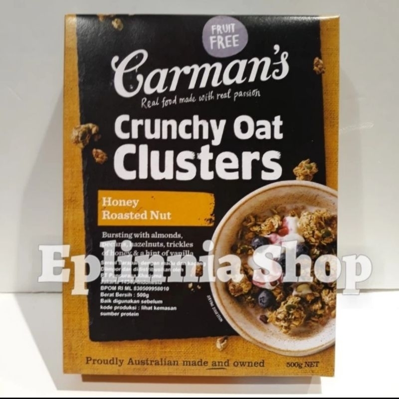 

Carrman's Carmans Crunchy Oat Clusters Honey Roasted Nut 500 gr