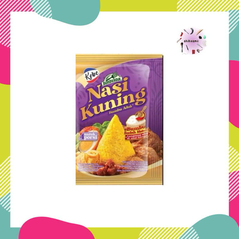 

Kobe Bumbu Aduk Nasi Kuning Sachet 15 gr