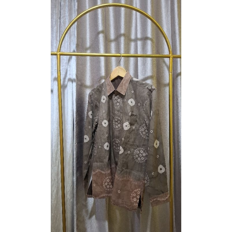 Baju Pria Tenun Jumputan Khas Palembang New