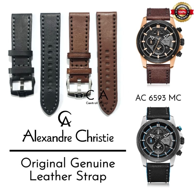 Strap Kulit Alexandre Christie 6593MC Original