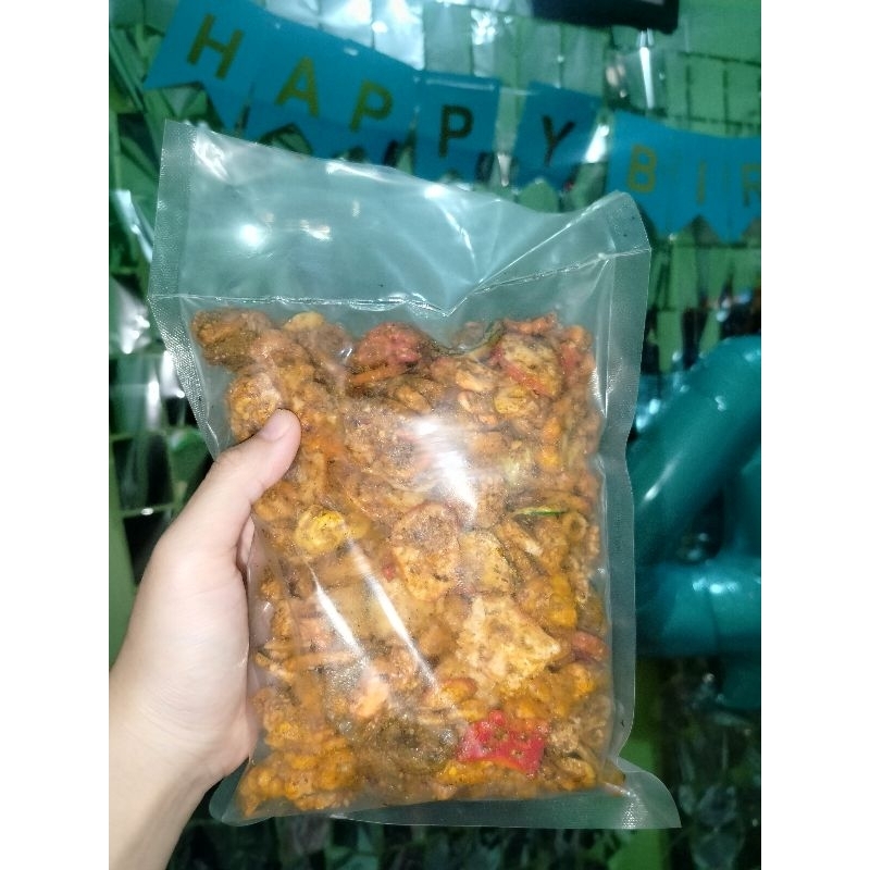 

Seblak kering bumbu kacang 250g/ sebring / camilan pedas