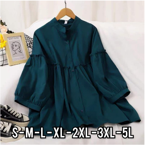 DELOVA Blouse - Size S M L XL 2XL 3XL 5L - Blouse Jumbo - Baju Jumbo - Atasan Jumbo - Atasan Big Siz